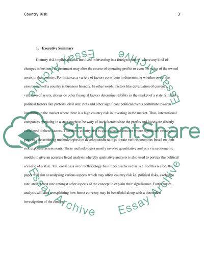 Country-Level Investment Risks