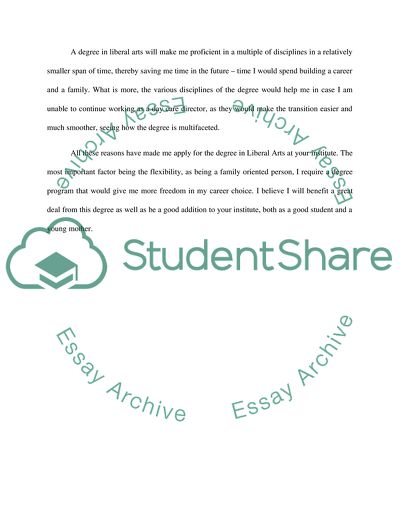 Applying to Liberal Arts Programm