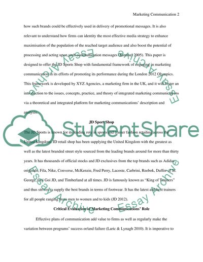 Fundamental framework of engaging in marketing communication