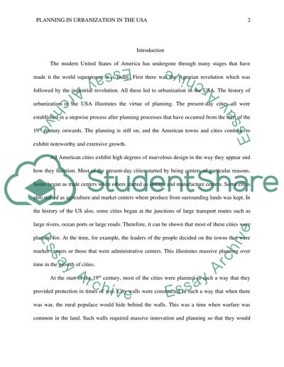 Urbanization in the United States from the 19th Century Onwards