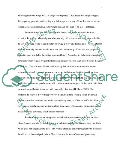 Why car seat belts should be a law