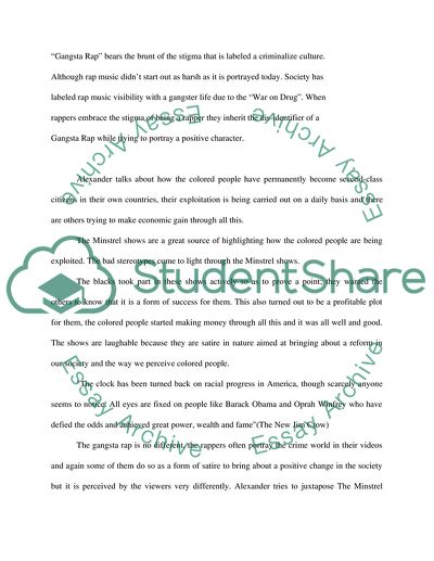 Analysis of The Minstrel Shows