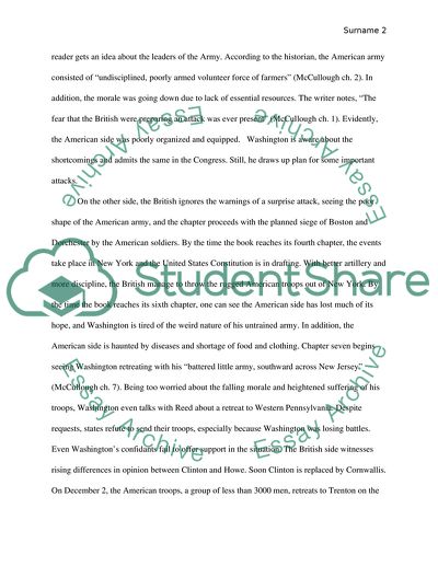 Analysis of 1776 by David McCullough