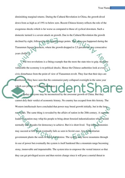 The Slowdown of Economic Development in China