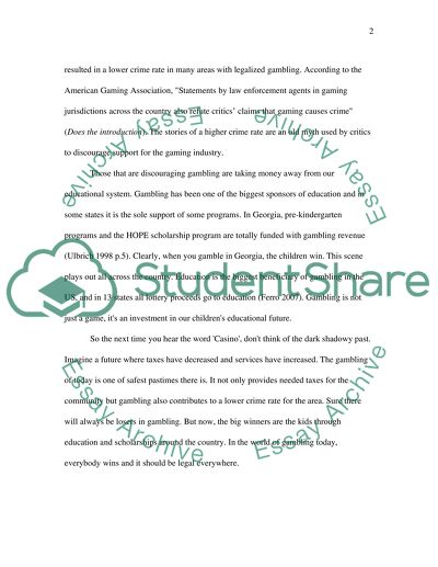 Everybody Wins: The Case for Legalized Gambling