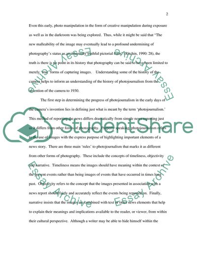 History of Photojournalism