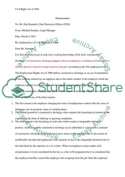 Civil Right Act of 1964