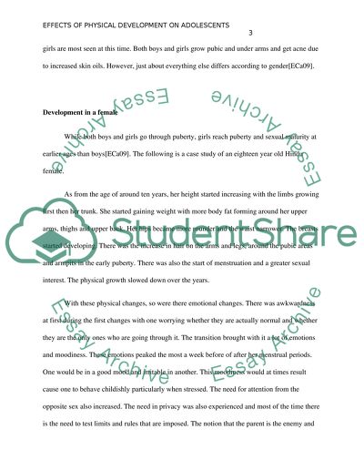 Effects Of Physical Development On Adolescents