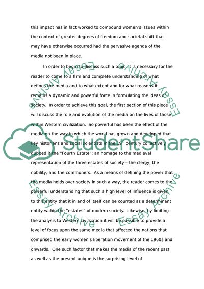 The Role of Media in Marginalization and Alienation of Women