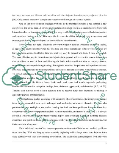 Medical Issues on Triathletes