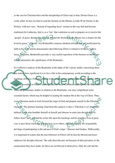 The Cost of Discipleship