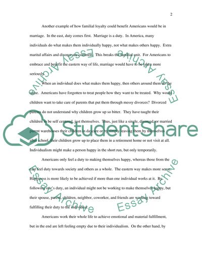 Familial Duty and Responsibility