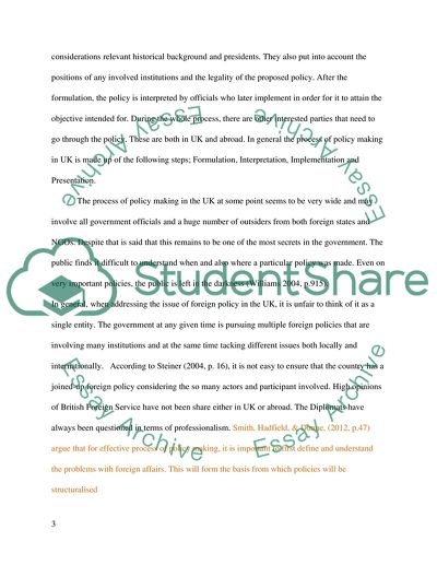 Is British Foreign Policy Mainly Conducted by the Prime Minister