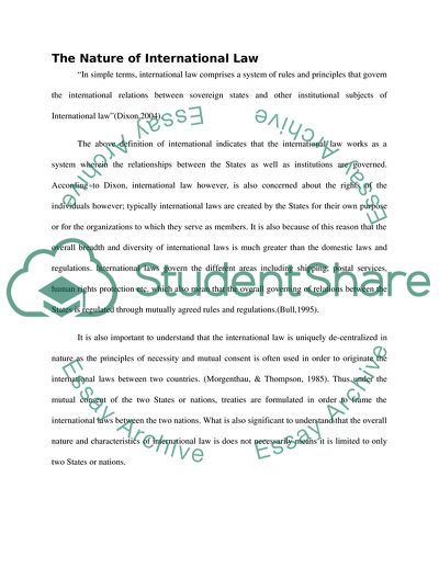 Does the Founding of the UN Represented a Radical Departure from System of International Law prior to 1945