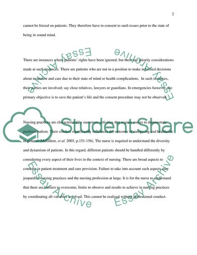 Professional and Ethical Issues in Nursing