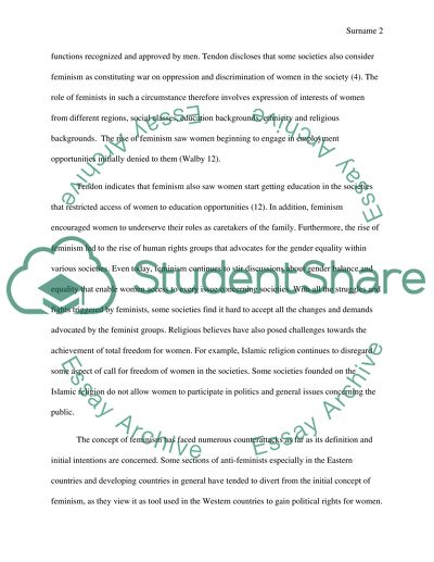 Feminism: How and whats the Females Role Change in the Past and Now