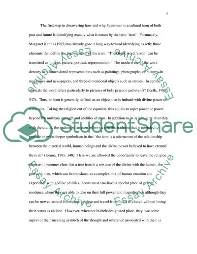 Superman - an American cultural icon