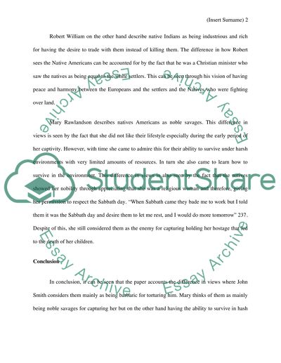 The Difference in Views of Native Americans