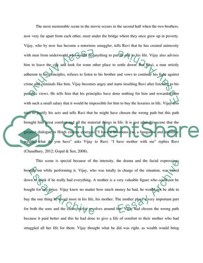 A Bollywood Film: Deewar