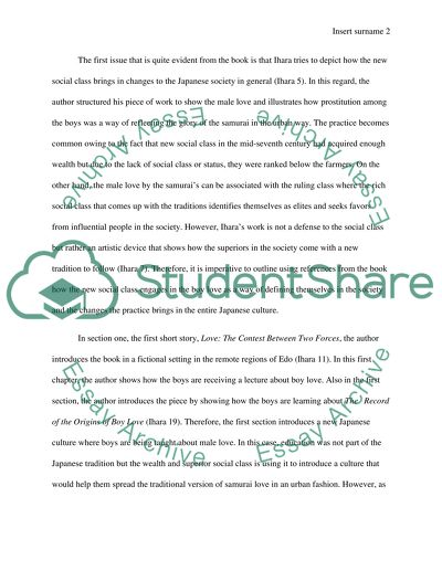 The Male Love for Samurai