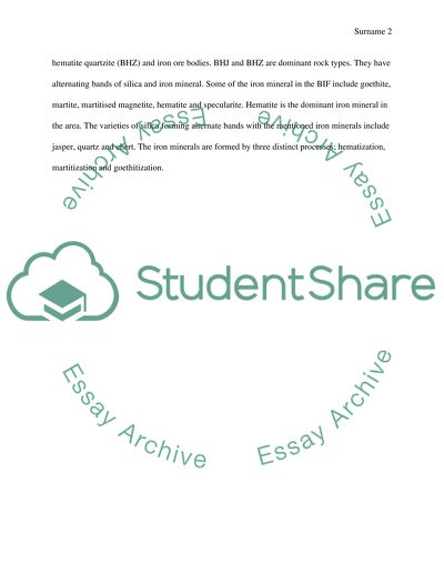 Banded Iron Formation of Bonai-Keonjhar