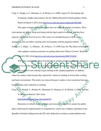 Smoking in Public Places