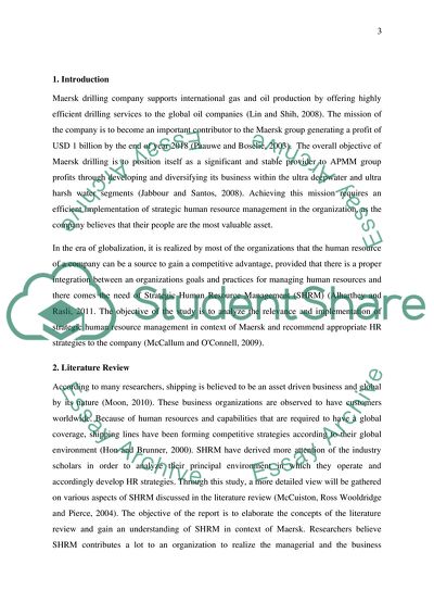 Strategic HRM - Maersk