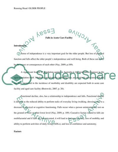 Problem of Ageing Populations