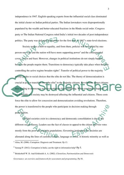 The Struggle for Democracy and Democratic Consolidation