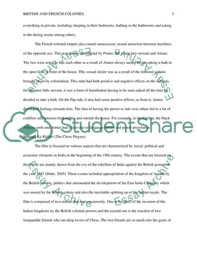 British and French Colonies. Claire Denis Chocolat (1988)