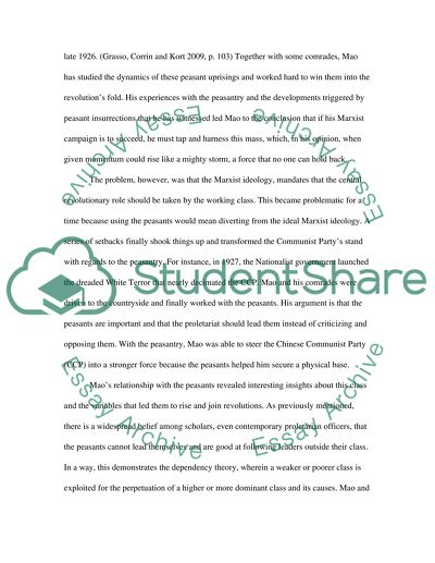 The Role of the Chinese Peasants