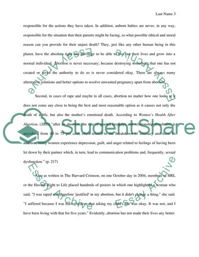 Abortion is Just As Immoral As Murder