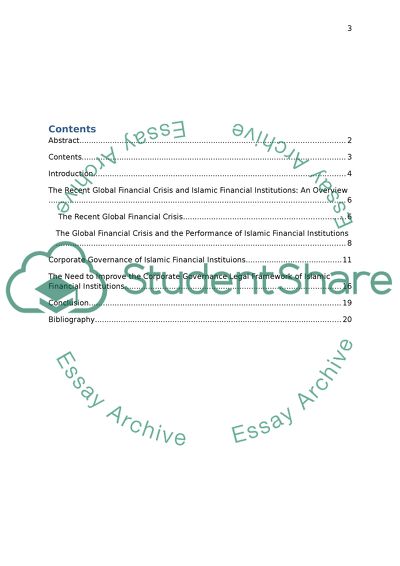 Why Islamic Financial Institutions in Need for Corporate Governance Legal Framework