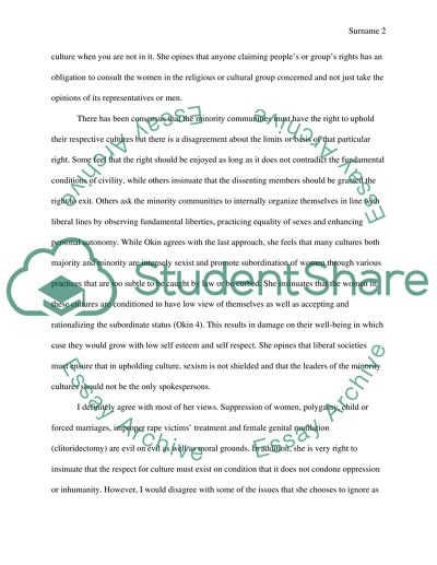 Cultural Psychology: Feminism as a Concept