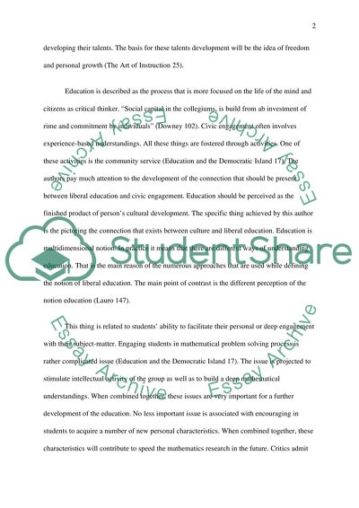 essay on topic purpose of education