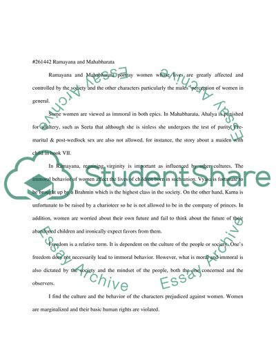 Ramayana and Mahabharata