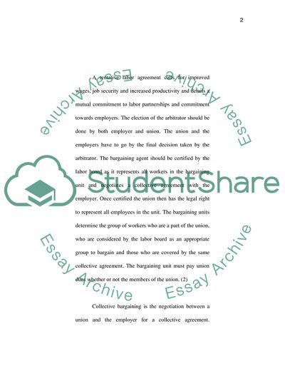 AIRLINE BARGAINING PROCESS