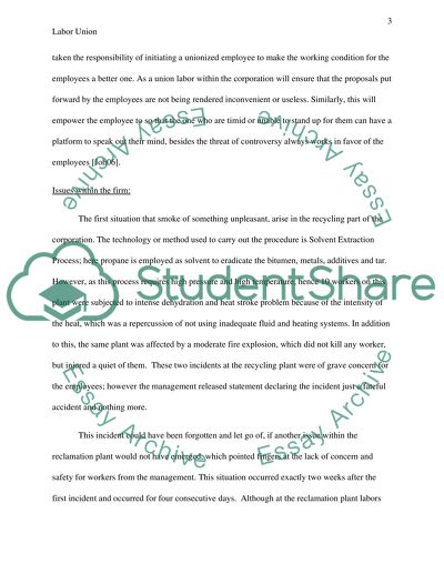 To Organize or Not to Organize Labor Union