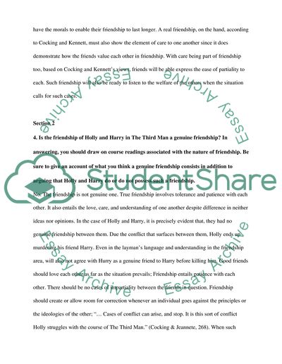 The Phenomenon of Friendship