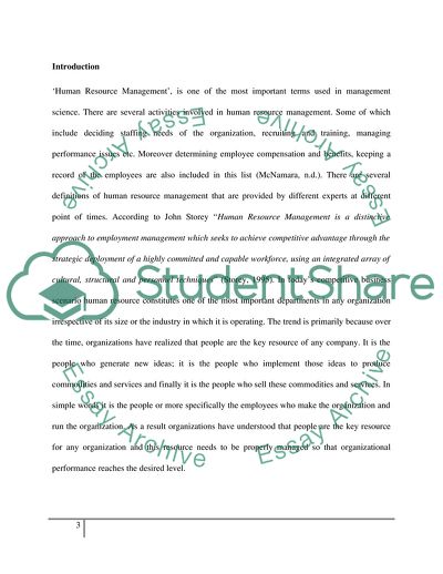 Ulrich Model of Human Resource Management in Annex