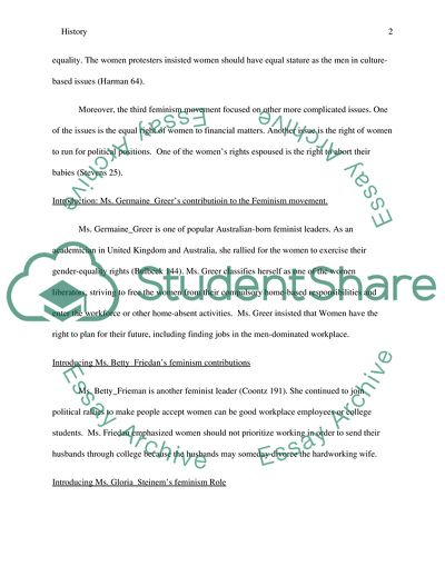 Betty Friedan, Gloria Steinem and Germaine Greer and Feminism Movement