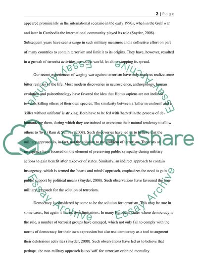 Can Terrorism Be Defeated