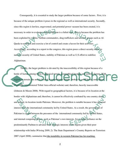 US Policy towards Pakistan