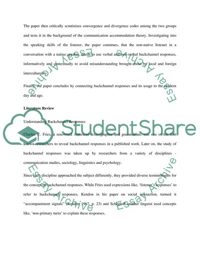 Backchannel Responses in Japanese-English Encounters