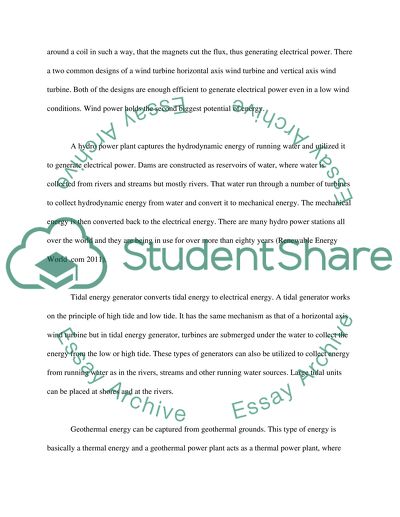 Solar Energy as the Biggest Source of Energy