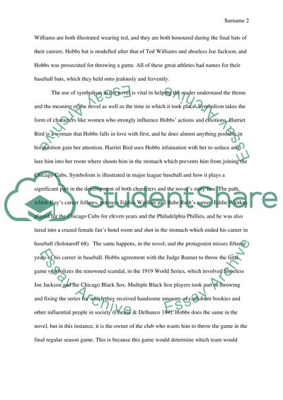 Symbolism in the Novel Titled the Natural by Bernard Malamud