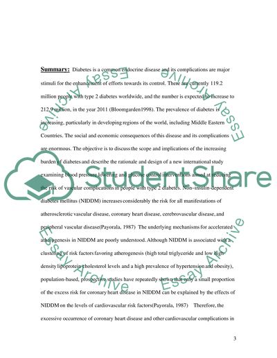 The Prevalence of Diabetes Mellitus in the Middle East