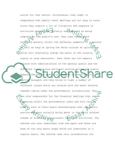 Public Service Performance Indicators