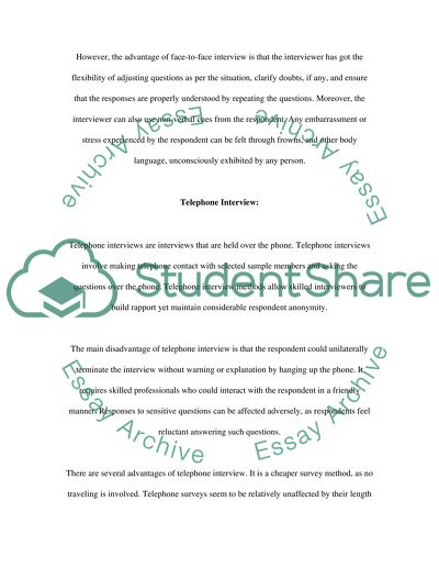 Administering the questionnaire survey