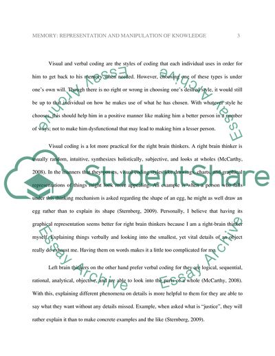 Representation and Manipulation of Knowledge